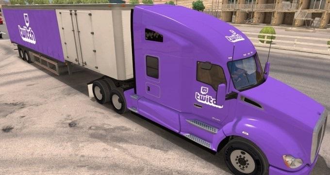 Скин Twitch Kenworth T680 + при...
