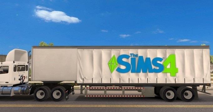 Прицеп с логотипом игры The Sim...