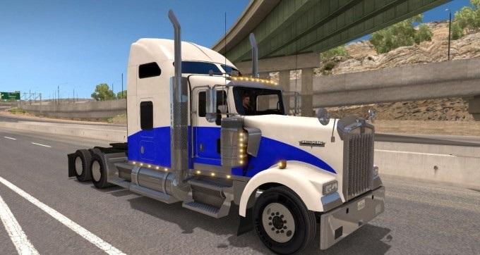Скин Голубая волна Kenworth W90...